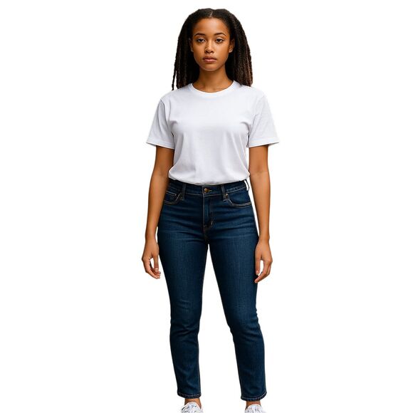 Kut from the Kloth Women’s Katy Boyfriend Jeans Mid-Rise Dark Blue Denim Size 16 - Picture 1 of 16